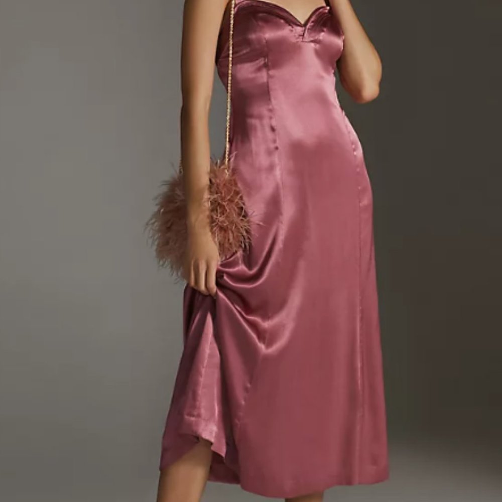 Anthropologie cross-back midi dress